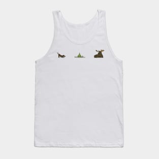 Dog Versus Moose Tank Top